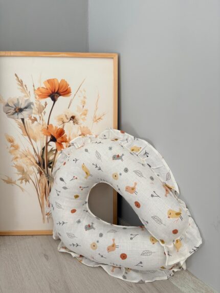 Emzirme Yastığı – Çift Taraflı Kuş Dsn Pileli