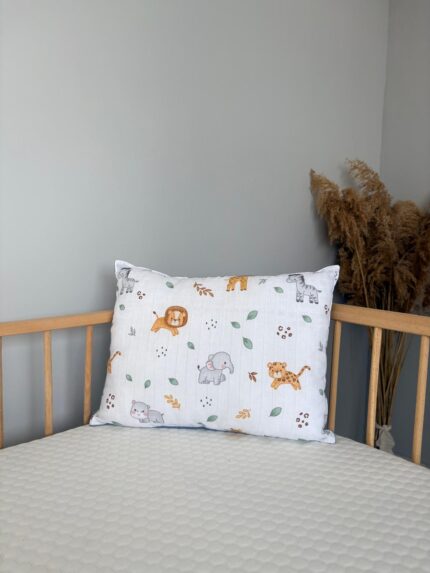 % Pamuk Müslin Baş Yastığı(orman)