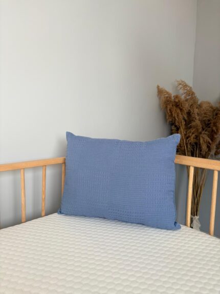 % Pamuk Müslin Baş Yastığı(indigo)
