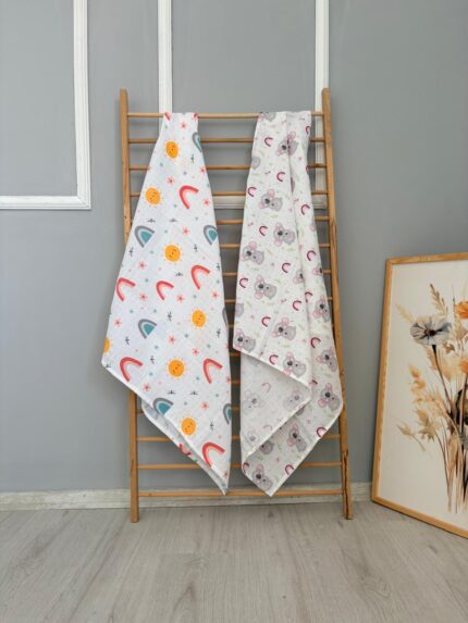 % 100 Pamuk Müslin Kundak 2 Adet 13