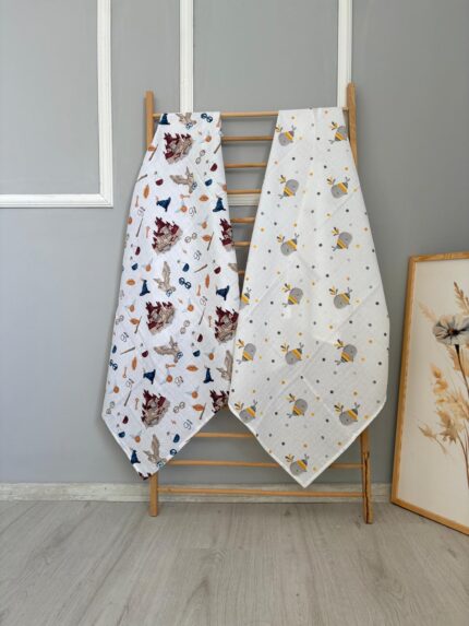 % 100 Pamuk Müslin Kundak 2 Adet 11